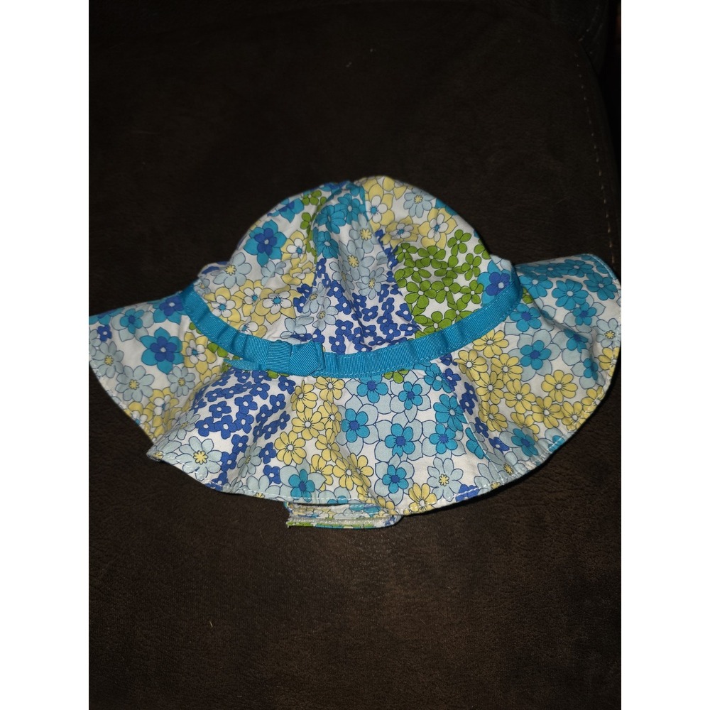 Gymboree sea‎ splash floral hat size 0 12 months